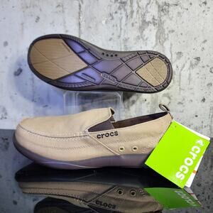 Crocs Walu Slip-On Loafer - Men's Size 13 - Brown - NEW